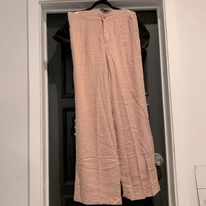 Nasty gal pink wide leg pants